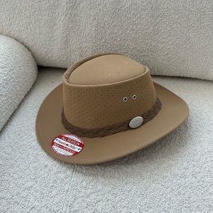 Aussie Chiller Bushie Perforated SOAK ME! Oatback Hat Large SPF Water Cooling